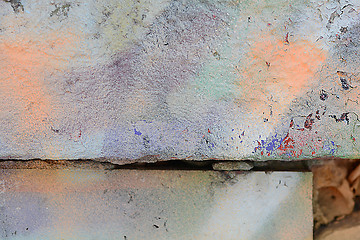 Image showing classic grunge texture of aging painted wall