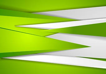 Image showing Abstract green tech corporate background