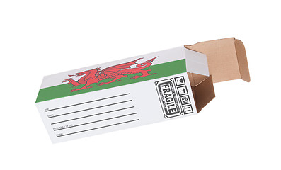 Image showing Concept of export - Product of Wales