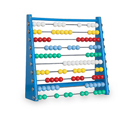 Image showing Old abacus on white