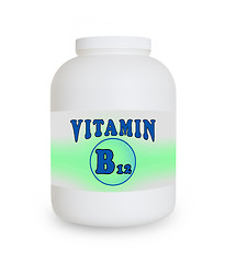 Image showing Vitamin B12 container