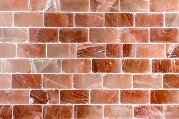 Image showing Brick wall made out of salt