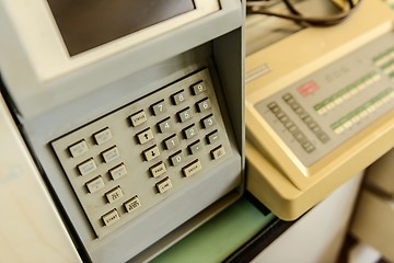 Image showing Security keypad closeup photo