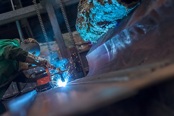 Image showing Electricity distribution hall in metal industry