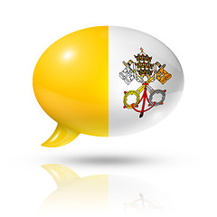 Image showing Vatican City flag speech bubble