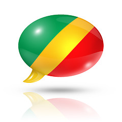 Image showing Republic of the Congo flag speech bubble