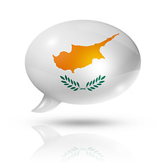 Image showing Cyprus flag speech bubble