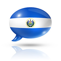 Image showing Salvadoran flag speech bubble