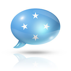 Image showing Micronesian flag speech bubble