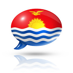 Image showing Kiribati flag speech bubble