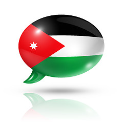 Image showing Jordanian flag speech bubble