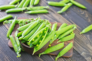 Image showing green peas