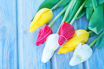 Image showing flowers on a table