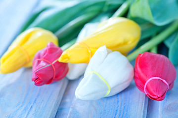 Image showing flowers on a table