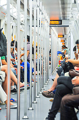 Image showing subway  passengers