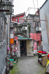Image showing courtyard in a poor house
