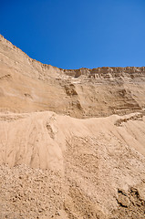 Image showing sand pit and blue sky