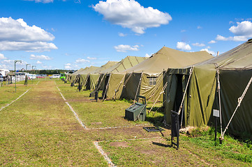 Image showing Army camp