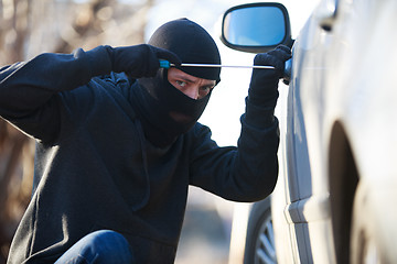 Image showing car thief