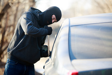 Image showing car thief