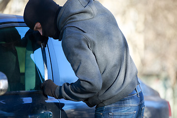 Image showing car thief