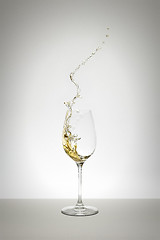 Image showing white wine splash