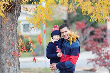 Image showing family at fall