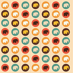 Image showing Elephants seamless  pattern