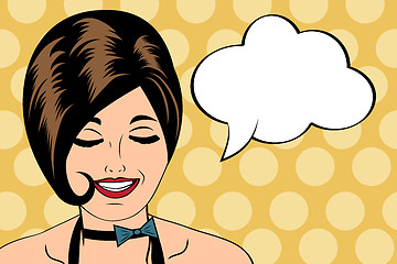 Image showing sexy horny woman in comic style, xxx illustration