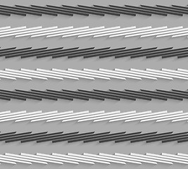 Image showing Geometrical pattern with gray and black horizontal striped lines