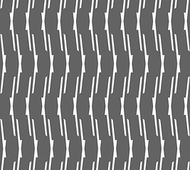 Image showing Monochrome pattern with gray intersecting lines forming vertical