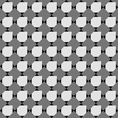 Image showing Monochrome pattern with black and gray overlapping squares on bl