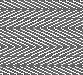 Image showing Monochrome pattern with white chevrons