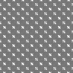 Image showing Monochrome pattern with crossing rounded rectangles on dotted ba