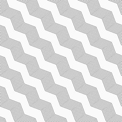 Image showing Monochrome pattern with light gray striped diagonal braids with 