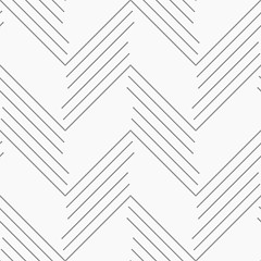 Image showing Monochrome pattern with gray chevron lines