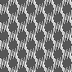 Image showing Monochrome pattern with light gray intersecting thin lines on gr