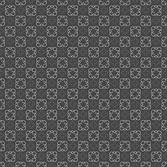 Image showing Monochrome pattern with small rounded crosses and diagonally int