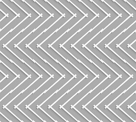 Image showing Geometrical pattern with horizontal chevron lines