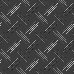 Image showing Monochrome pattern with white and gray diagonal uneven stripes