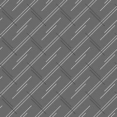 Image showing Monochrome pattern with doubled strips forming diagonal rectangl