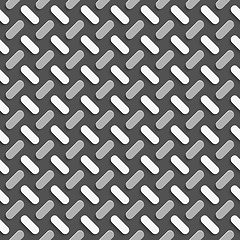Image showing Geometrical pattern with white and gray ovals
