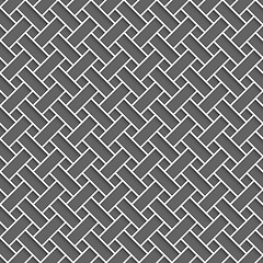 Image showing Geometrical pattern with white lattice on dark gray