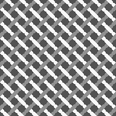 Image showing Monochrome pattern with shades of gray lattice