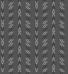 Image showing Monochrome pattern with black and white small dotted shapes