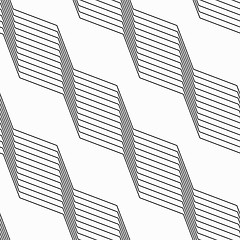 Image showing Monochrome pattern with light gray striped diagonal braids