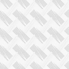 Image showing Geometrical pattern with white striped lattice