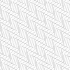 Image showing Monochrome pattern with light gray braid grid on white