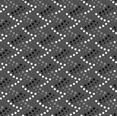 Image showing Monochrome pattern with gray and black dotted corners
