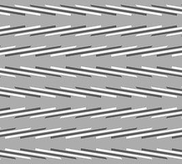 Image showing Monochrome pattern with white and gray diagonal short lines